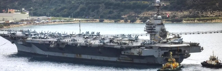 USS Gerald R Ford in Crete