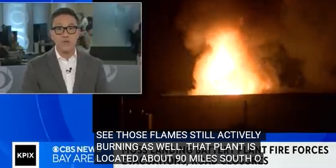 Moss Landing fire news report video